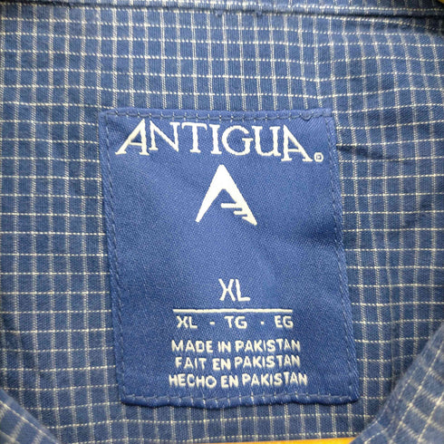 ANTIGUA 刺繍ギンガムチェックシャツ メンズ JPN:XL