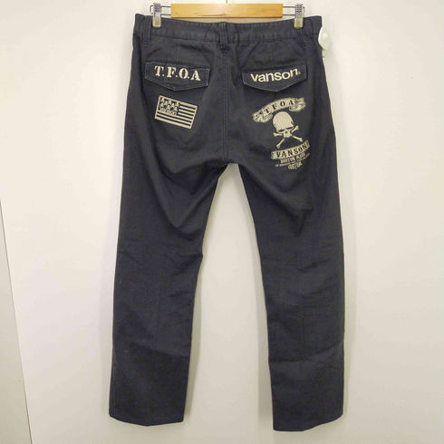 バンソン VANSON 刺繍ロゴ ミリタリーチノトラウザーパンツ メンズ 32