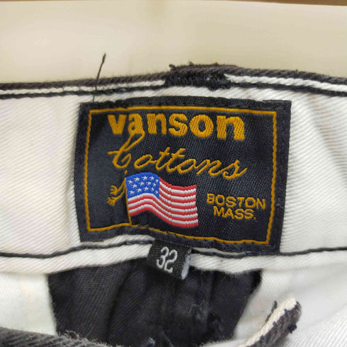 バンソン VANSON 刺繍ロゴ ミリタリーチノトラウザーパンツ メンズ 32