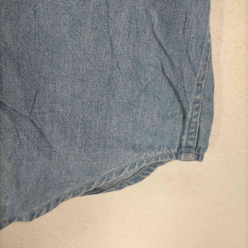 CRABLE CS SPORTSWEAR チームロゴ刺繍デニムシャツ メンズ JPN:XL