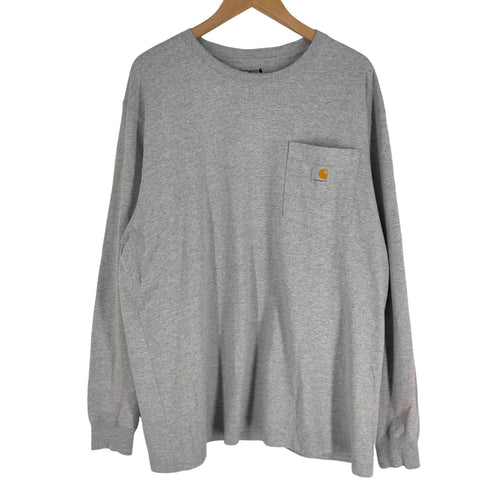 カーハート Carhartt loose fit クルーネック 長袖Tシャツ メンズ import:L