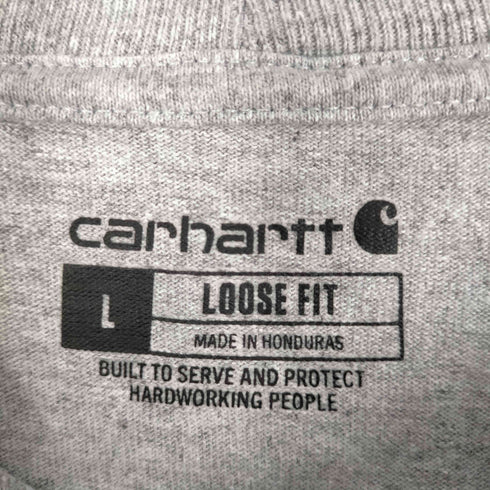 カーハート Carhartt loose fit クルーネック 長袖Tシャツ メンズ import:L