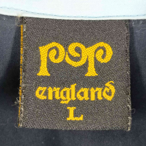 pop englano ユーロ古着 開襟 半袖シャツ メンズ import:L