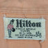 ヒルトン HILTON 60s コットン地 フロッキープリント チェーンステッチ 開襟 半袖ボウリングシャツ メンズ