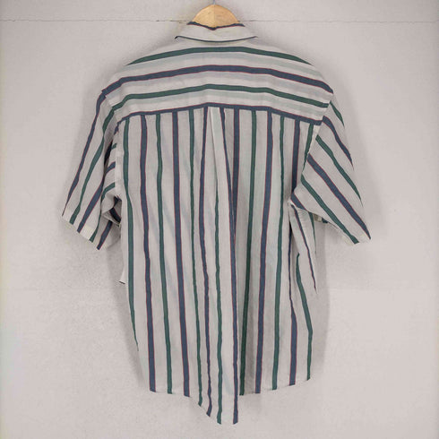 ヴァンヒューゼン VAN HEUSEN 90S ストライプ半袖シャツ メンズ JPN:M