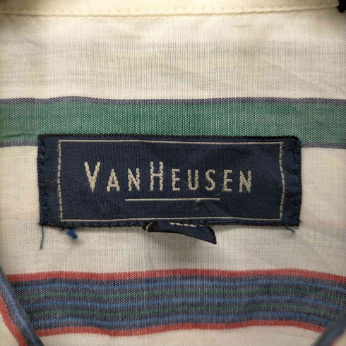ヴァンヒューゼン VAN HEUSEN 90S ストライプ半袖シャツ メンズ JPN:M