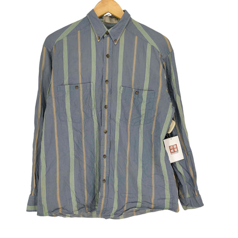 クレイボーン Claiborne ストライプボタンダウンシャツ メンズ JPN:M