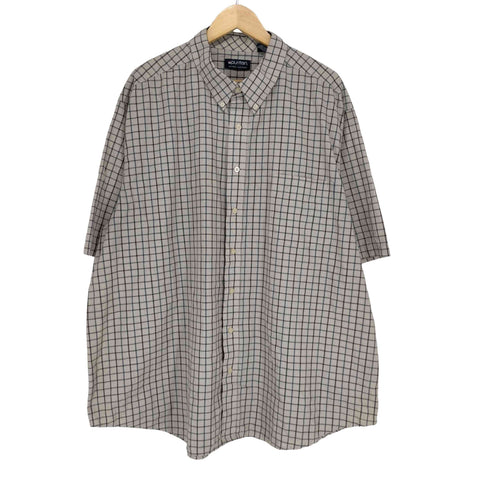 ピューリタン PURITAN チェック柄ボタンダウン半袖シャツ メンズ 3XL