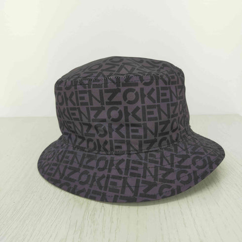 ケンゾー KENZO ツイルバケットハット リバーシブル ロゴ総柄 メンズ