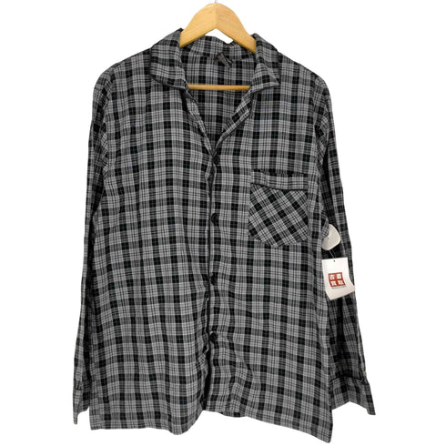 ヘインズ Hanes チェック柄パジャマシャツ メンズ JPN:M