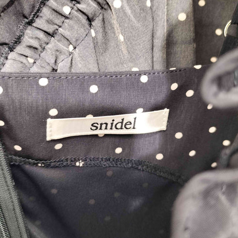 スナイデル snidel プリントブロッキングワンピース レディース FREE