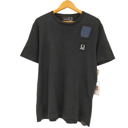 ラフシモンズ RAF SIMONS Denim pocket logo patch T-shirt メンズ 44