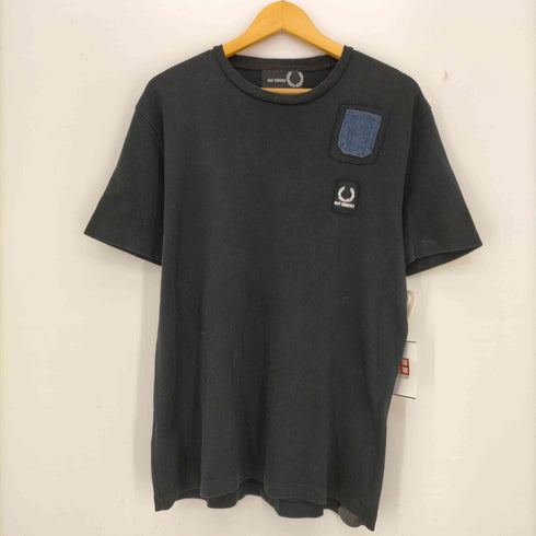 ラフシモンズ RAF SIMONS Denim pocket logo patch T-shirt メンズ 44