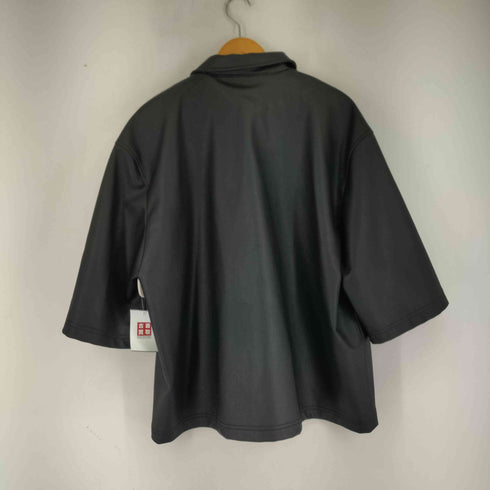 ザラ ZARA フェイクレザー S/S シャツ メンズ import:XL
