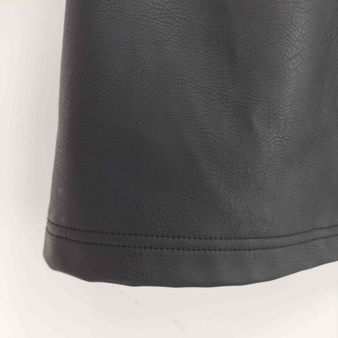 ザラ ZARA フェイクレザー S/S シャツ メンズ import:XL