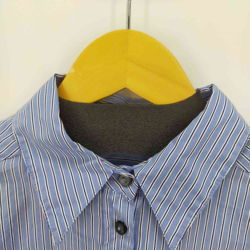 ザラ ZARA Shirt With Detachable Sleeves L/Sストライプシャツ メンズ JPN:M