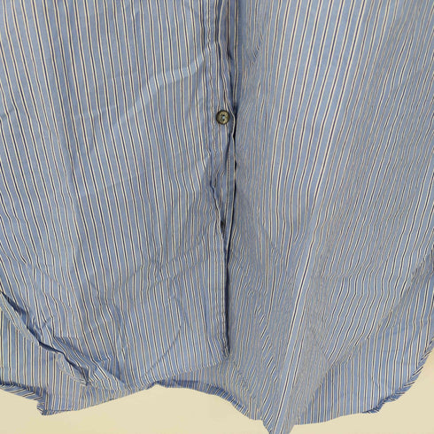 ザラ ZARA Shirt With Detachable Sleeves L/Sストライプシャツ メンズ JPN:M