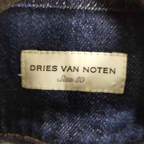 ドリスヴァンノッテン DRIES VAN NOTEN 17SS embroidery design denim pullover スタンドカラー デニムプルオーバー メンズ EUR:50