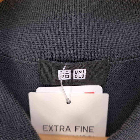 ユニクロ UNIQLO エクストラファインメリノニットポロシャツ メンズ JPN:L
