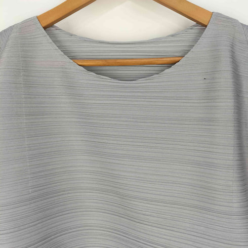 プリーツプリーズイッセイミヤケ PLEATS PLEASE ISSEY MIYAKE ボートネック 横プリーツカットソー レディース