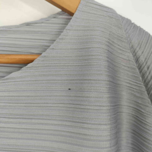 プリーツプリーズイッセイミヤケ PLEATS PLEASE ISSEY MIYAKE ボートネック 横プリーツカットソー レディース