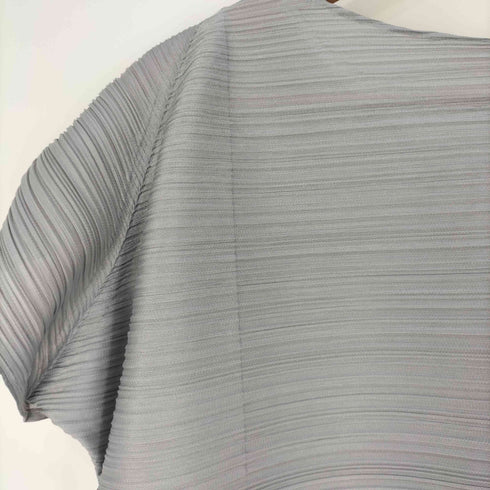 プリーツプリーズイッセイミヤケ PLEATS PLEASE ISSEY MIYAKE ボートネック 横プリーツカットソー レディース