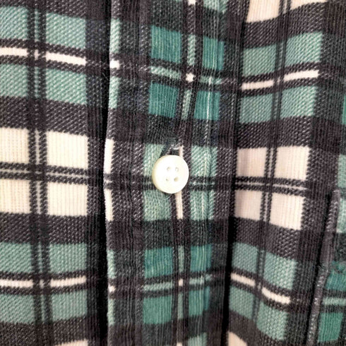 チャップスラルフローレン CHAPS RALPH LAUREN 90-00s 片ポケ ボタンダウンチェック パイルL/Sシャツ メンズ import:L