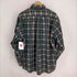 チャップスラルフローレン CHAPS RALPH LAUREN 90-00s 片ポケ ボタンダウンチェック パイルL/Sシャツ メンズ import:L