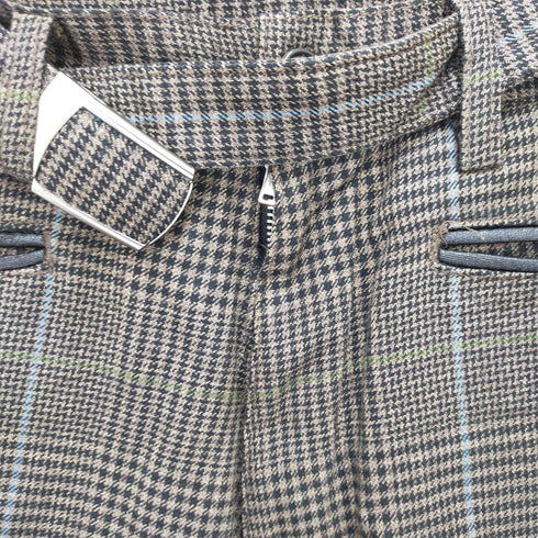 アバハウス ABAHOUSE ベルト付き グレンチェック ギミックパンツ メンズ 2
