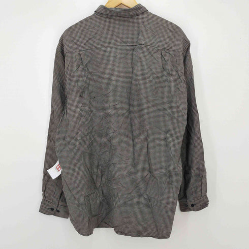 クレイボーン Claiborne グレンチェックシルクシャツ メンズ JPN:XL