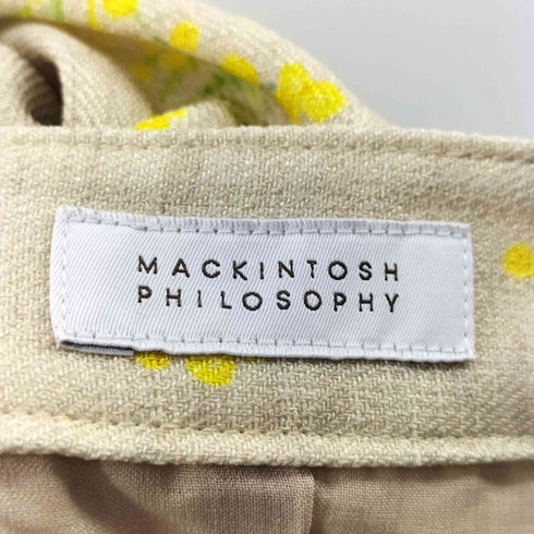 マッキントッシュフィロソフィー MACKINTOSH PHILOSOPHY 花柄 フロントボタン フレア スカート レディース JPN:34