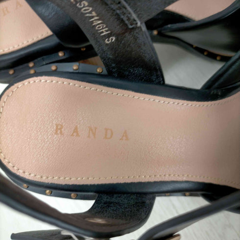 ランダ RANDA スタッズピースストームヒールサンダル レディース JPN:S