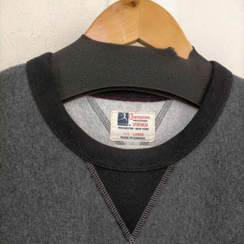 チャンピオン Champion カナダ製 REVERSEWEAVE ランタグ 復刻 両V クルーネックスウェット メンズ JPN:L