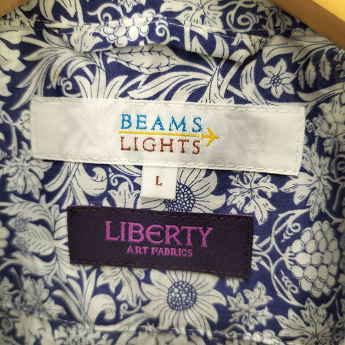 ビームスライツ BEAMS Lights フラワープリント ボタンダウン シャツ メンズ JPN:L
