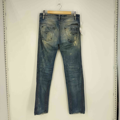 ディーゼルインダストリー Diesel Industry イタリア製 DARRON L.32 ストレートダメージデニムパンツ メンズ 30