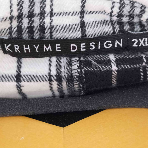 KRHYME DESIGN CHECK SHIRT メンズ 2XL