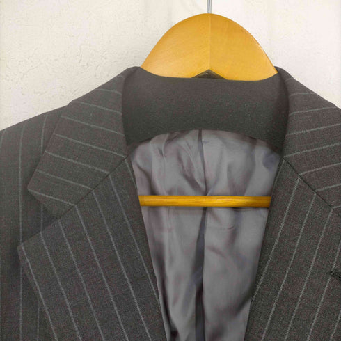 サヴィルロウ SAVILE ROW COMPANY ウールストライプ2Bテーラードジャケット GUY DORMEUIL メンズ 胸囲102-胴囲98-身長180