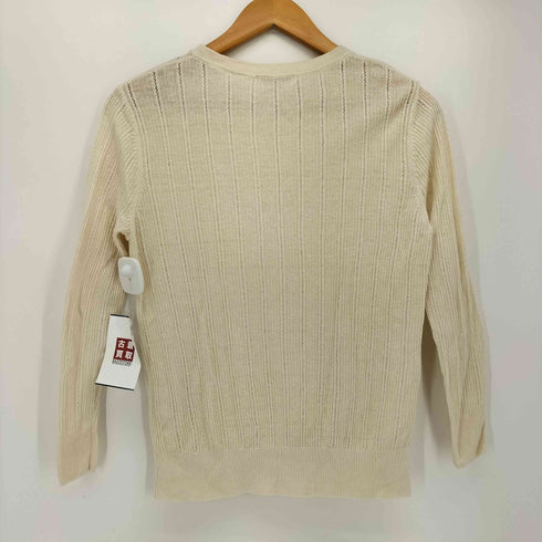 ビューティーアンドユースユナイテッドアローズ BEAUTY & YOUTH UNITED ARROWS ノルマンディリネン アイレット 7分袖 ニット レディース