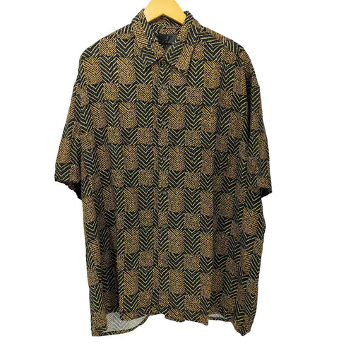 ジェイフェラー J.FERRAR 90-2000s 総柄 レーヨン ショートスリーブシャツ メンズ import:XL