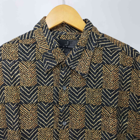 ジェイフェラー J.FERRAR 90-2000s 総柄 レーヨン ショートスリーブシャツ メンズ import:XL