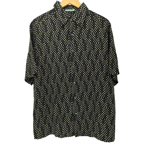 クレイボーン Claiborne 90-2000s 総柄 レーヨン ショートスリーブシャツ メンズ import:L