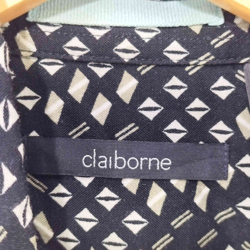 クレイボーン Claiborne 90-2000s 総柄 レーヨン ショートスリーブシャツ メンズ import:L