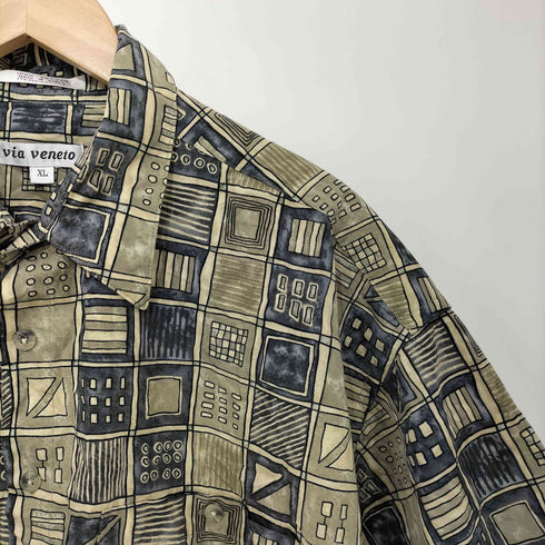 via veneto 90-2000s 総柄 コットン ショートスリーブシャツ メンズ import:XL