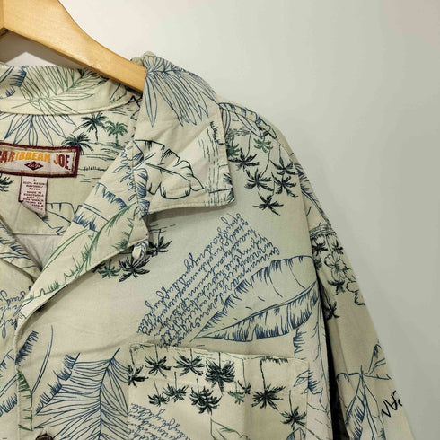 カリビアンジョー CARIBBEAN JOE 90-2000s 総柄 レーヨン ショートスリーブアロハシャツ メンズ import:L