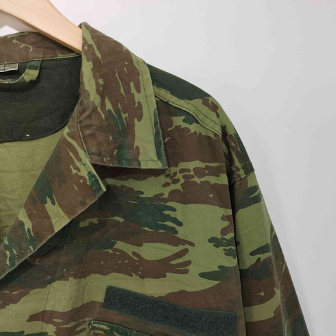 ユーロミリタリー Euro military ユーロミリタリー復刻 リザードカモ BDUジャケット EURO MILITALY COMBAT COAT BDU LIZARD PATTERN メンズ import:L