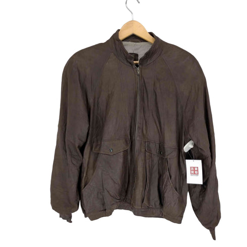 mabrun MADE IN ITALY ジップレザージャケット メンズ 48