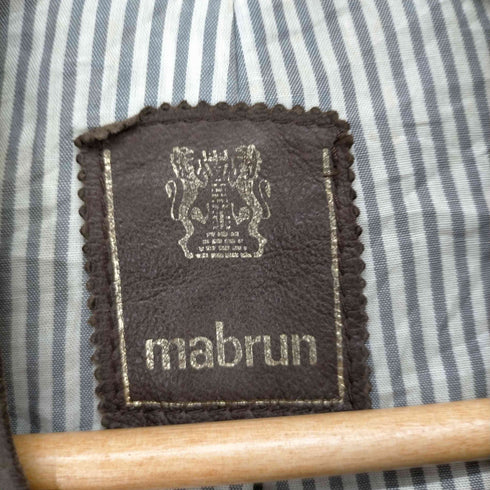 mabrun MADE IN ITALY ジップレザージャケット メンズ 48