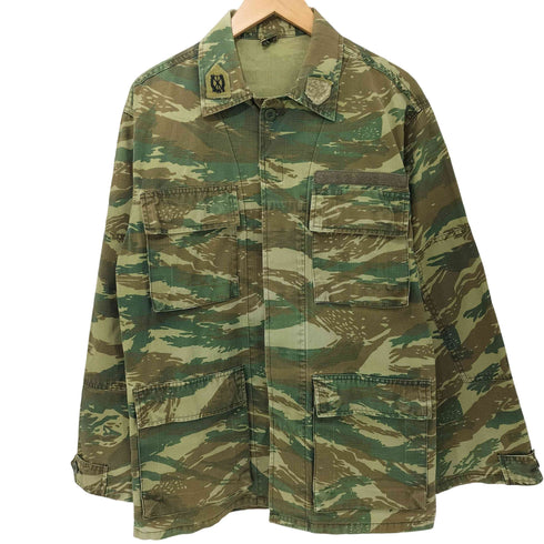 GREECE ARMY CAMO BDU JACKET LIZARD PATTERN ギリシャ軍 BDUジャケット リザードカモ メンズ import:S