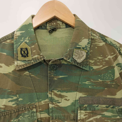 GREECE ARMY CAMO BDU JACKET LIZARD PATTERN ギリシャ軍 BDUジャケット リザードカモ メンズ import:S