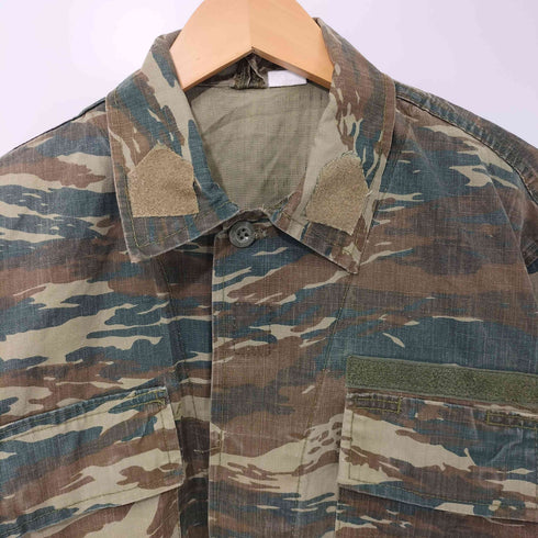 GREECE ARMY CAMO BDU JACKET LIZARD PATTERN ギリシャ軍 BDUジャケット リザードカモ メンズ import:XS